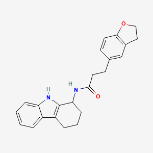 3-(2,3-dihydro-1-benzofuran-5-yl)-N-(2,3,4,9-tetrahydro-1H-carbazol-1-yl)propanamide