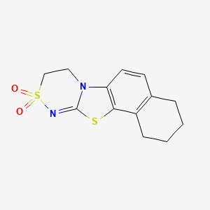 14lambda6,17-Dithia-11,15-diazatetracyclo[8.7.0.0^{2,7}.0^{11,16}]heptadeca-1,7,9,15-tetraene-14,14-dione