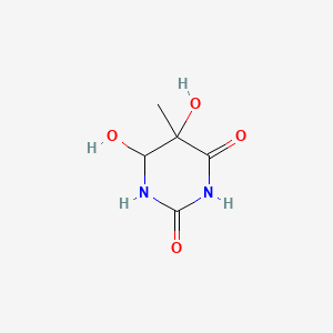 molecular formula C5H8N2O4 B1216093 Thymine glycol CAS No. 2943-56-8