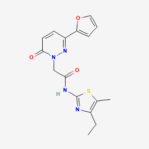 N-[(2Z)-4-ethyl-5-methyl-1,3-thiazol-2(3H)-ylidene]-2-[3-(furan-2-yl)-6-oxopyridazin-1(6H)-yl]acetamide