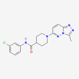 molecular formula C18H19ClN6O B12161079 N-(3-chlorophenyl)-1-(3-methyl[1,2,4]triazolo[4,3-b]pyridazin-6-yl)piperidine-4-carboxamide 