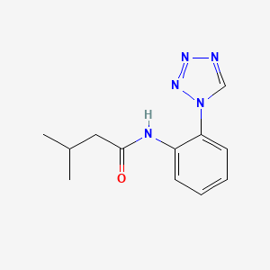 molecular formula C12H15N5O B12161171 3-methyl-N-[2-(1H-tetrazol-1-yl)phenyl]butanamide 