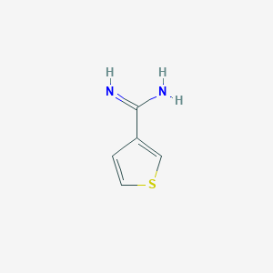 molecular formula C5H6N2S B12161179 Thiophene-3-carboximidamide 