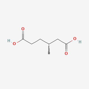 molecular formula C7H12O4 B1216137 (R)-3-Methylhexanedioic acid CAS No. 623-82-5