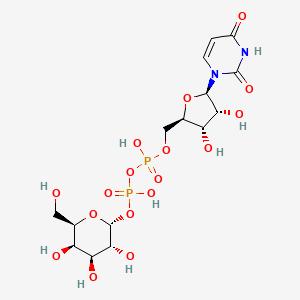 molecular formula C15H24N2O17P2 B1216138 Galactose-uridine-5'-diphosphate CAS No. 2956-16-3