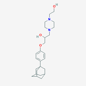 1-[4-(1-Adamantyl)phenoxy]-3-[4-(2-hydroxyethyl)piperazin-1-yl]propan-2-ol