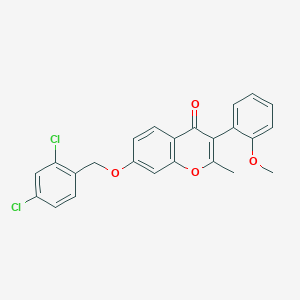 7-[(2,4-dichlorobenzyl)oxy]-3-(2-methoxyphenyl)-2-methyl-4H-chromen-4-one