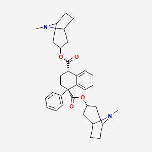 molecular formula C34H42N2O4 B1216146 Belladonnine 