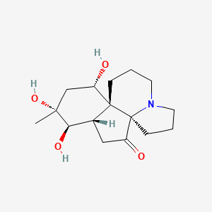 molecular formula C16H25NO4 B1216147 Serratanidine CAS No. 19637-58-2