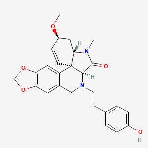 molecular formula C26H28N2O5 B1216150 Obliquine 