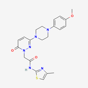 2-{3-[4-(4-methoxyphenyl)piperazin-1-yl]-6-oxopyridazin-1(6H)-yl}-N-[(2Z)-4-methyl-1,3-thiazol-2(3H)-ylidene]acetamide