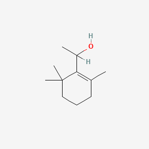 molecular formula C11H20O B1216155 1-Cyclohexene-1-methanol, alpha,2,6,6-tetramethyl- 