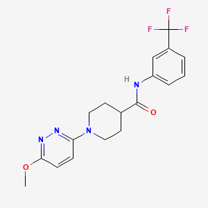 1-(6-methoxypyridazin-3-yl)-N-(3-(trifluoromethyl)phenyl)piperidine-4-carboxamide