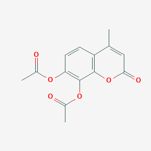 molecular formula C14H12O6 B1216158 7,8-Diacetoxy-4-methylcoumarin CAS No. 68454-15-9
