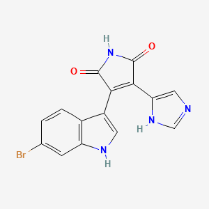 molecular formula C15H9BrN4O2 B1216159 Didemnimide B 