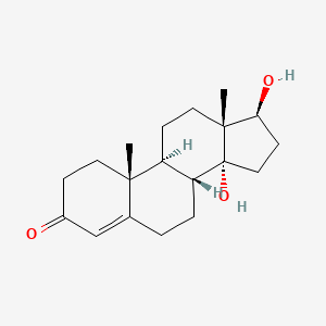 molecular formula C19H28O3 B1216166 14alpha,17beta-Dihydroxyandrost-4-en-3-one CAS No. 4075-20-1