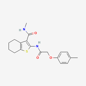 N-methyl-2-[2-(4-methylphenoxy)acetamido]-4,5,6,7-tetrahydro-1-benzothiophene-3-carboxamide