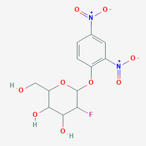 molecular formula C12H13FN2O9 B121617 2,4-二硝基苯基 2-脱氧-2-氟-β-D-吡喃葡萄糖苷 CAS No. 111495-86-4