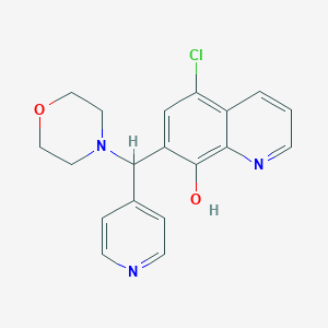 5-Chloro-7-[morpholin-4-yl(pyridin-4-yl)methyl]quinolin-8-ol