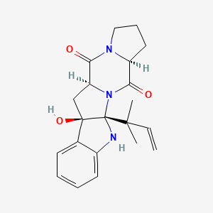 molecular formula C21H25N3O3 B1216171 Brevianamide E CAS No. 23454-27-5