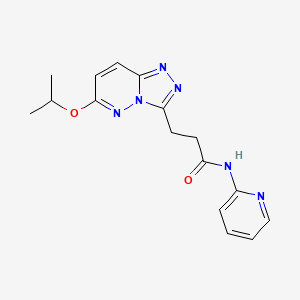 3-(6-isopropoxy-[1,2,4]triazolo[4,3-b]pyridazin-3-yl)-N-(pyridin-2-yl)propanamide