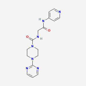 N-[2-oxo-2-(pyridin-4-ylamino)ethyl]-4-(pyrimidin-2-yl)piperazine-1-carboxamide