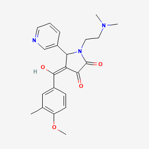 1-[2-(dimethylamino)ethyl]-3-hydroxy-4-[(4-methoxy-3-methylphenyl)carbonyl]-5-(pyridin-3-yl)-1,5-dihydro-2H-pyrrol-2-one