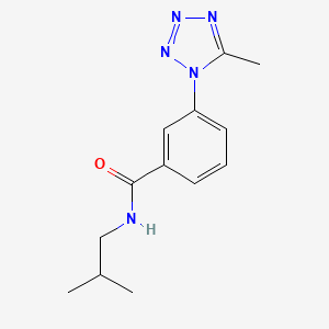 N-(2-methylpropyl)-3-(5-methyl-1H-tetrazol-1-yl)benzamide