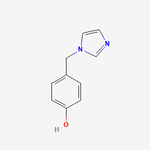 molecular formula C10H10N2O B1216185 1-(4-Hydroxybenzyl)imidazole CAS No. 41833-17-4