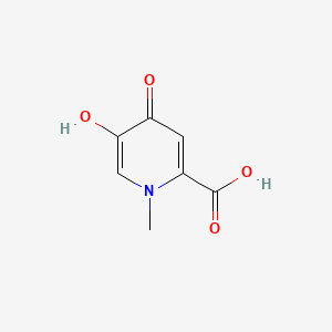 molecular formula C7H7NO4 B1216188 3-Hydroxy-1-methyl-4-oxopyridine-6-carboxylic acid CAS No. 70113-54-1