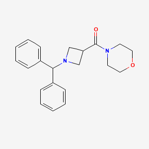 molecular formula C21H24N2O2 B12161892 [1-(Diphenylmethyl)azetidin-3-yl](morpholin-4-yl)methanone 