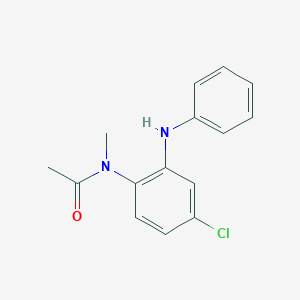 molecular formula C15H15ClN2O B121619 N-(2-苯胺基-4-氯苯基)-N-甲基乙酰胺 CAS No. 75524-13-9