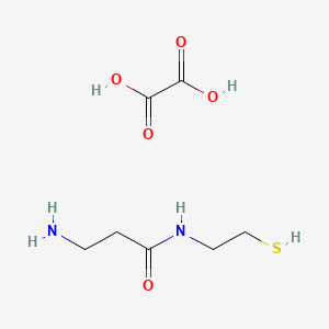 molecular formula C7H14N2O5S B1216190 3-Amino-N-(2-mercaptoethyl)propionamide oxalate CAS No. 6170-04-3