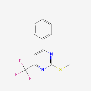 Pyrimidine, 2-(methylthio)-4-phenyl-6-(trifluoromethyl)-