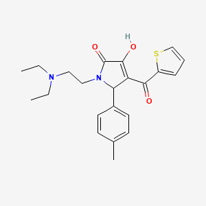 1-[2-(Diethylamino)ethyl]-3-hydroxy-5-(4-methylphenyl)-4-(2-thienylcarbonyl)-3-pyrrolin-2-one