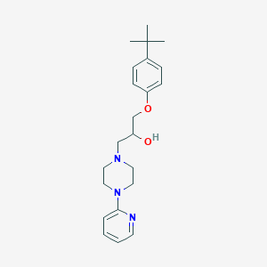 molecular formula C22H31N3O2 B12162085 1-(4-Tert-butylphenoxy)-3-[4-(pyridin-2-yl)piperazin-1-yl]propan-2-ol 