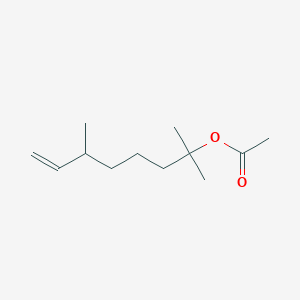 molecular formula C12H22O2 B1216212 2,6-Dimethyloct-7-en-2-yl acetate CAS No. 53767-93-4