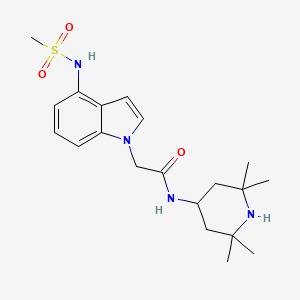 2-{4-[(methylsulfonyl)amino]-1H-indol-1-yl}-N-(2,2,6,6-tetramethylpiperidin-4-yl)acetamide