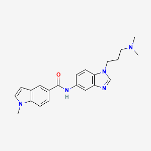 N-{1-[3-(dimethylamino)propyl]-1H-benzimidazol-5-yl}-1-methyl-1H-indole-5-carboxamide