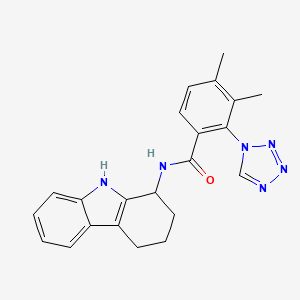 3,4-dimethyl-N-(2,3,4,9-tetrahydro-1H-carbazol-1-yl)-2-(1H-tetrazol-1-yl)benzamide