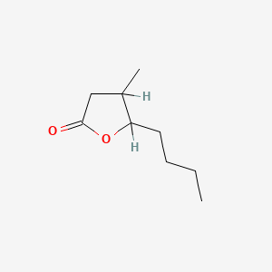 molecular formula C9H16O2 B1216221 威士忌内酯 CAS No. 39212-23-2