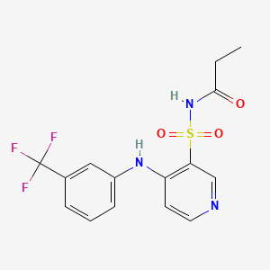 molecular formula C15H14F3N3O3S B1216223 Galosemide CAS No. 52157-91-2