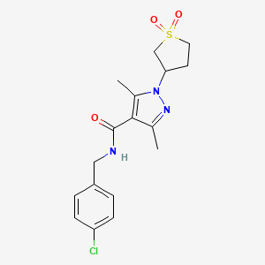 N-(4-chlorobenzyl)-1-(1,1-dioxidotetrahydrothiophen-3-yl)-3,5-dimethyl-1H-pyrazole-4-carboxamide