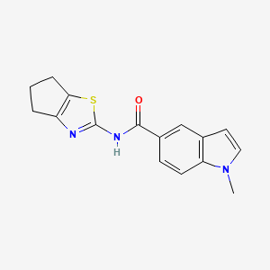 N-(5,6-dihydro-4H-cyclopenta[d]thiazol-2-yl)-1-methyl-1H-indole-5-carboxamide