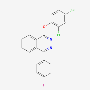 molecular formula C20H11Cl2FN2O B12162508 1-(2,4-Dichlorophenoxy)-4-(4-fluorophenyl)phthalazine CAS No. 314244-48-9