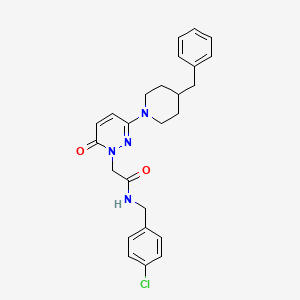 2-(3-(4-benzylpiperidin-1-yl)-6-oxopyridazin-1(6H)-yl)-N-(4-chlorobenzyl)acetamide