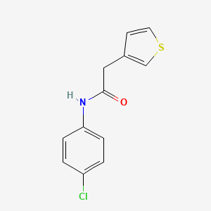 N-(4-chlorophenyl)-2-(thiophen-3-yl)acetamide