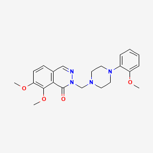 7,8-dimethoxy-2-{[4-(2-methoxyphenyl)piperazin-1-yl]methyl}phthalazin-1(2H)-one