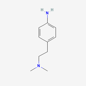 molecular formula C10H16N2 B1216262 4-[2-(Dimethylamino)ethyl]aniline CAS No. 5636-52-2
