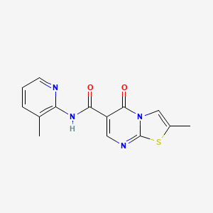 2-methyl-N-(3-methylpyridin-2-yl)-5-oxo-5H-thiazolo[3,2-a]pyrimidine-6-carboxamide